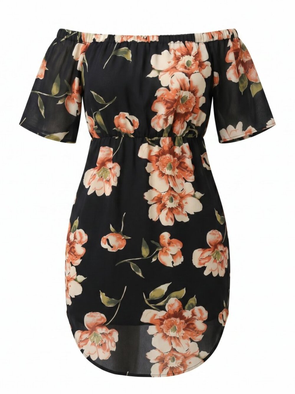 Yoins Floral Off Shoulder Dress